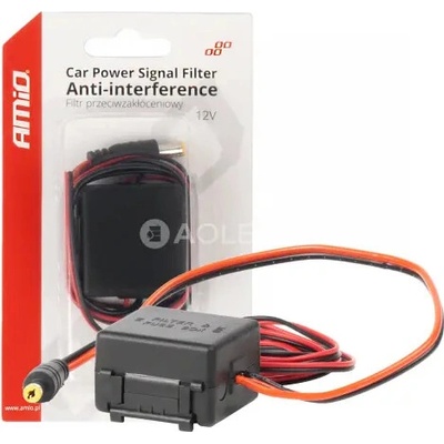 Odrušovací filter do auta s DC-DC meničom 12/24V-12V AMiO-04101