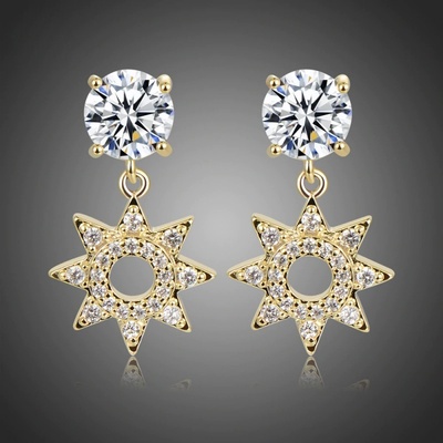 Victoria Filippi náušnice Swarovski Elements Claudine Zlatá E0417
