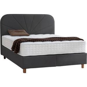  Тапицирана спалня delux premium с Матрак , 160x200 - АНТРАЦИТ