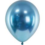 Party Deco Латексови Балони Хром, Син - 30 см (chb1-001-50)
