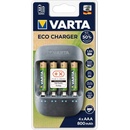 Klasické nabíječky Varta Eco Charger + 4x AAA 800mAh Recycled 57680101421