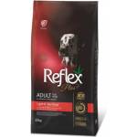 LIDER Reflex Plus Adult Dog Medium & Large Breeds Light & Sterilised - Пълноценна нискокалорична храна за кастрирани кучета, или с наднормени килограми от средни и едри породи с агнешко и ориз 12 кг, Турция