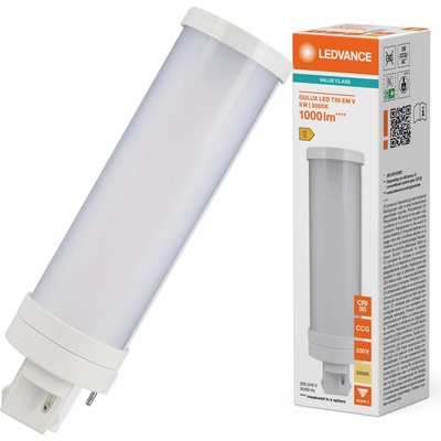 LEDVANCE Osram DULUX LED T26 EM & AC MAINS V 9W 830 GX24D-3