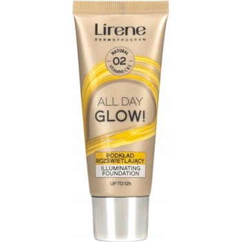 Lirene Vitamin C rozjasňujúci fluidný make-up pre dlhotrvajúci efekt 02 Natural 30 ml