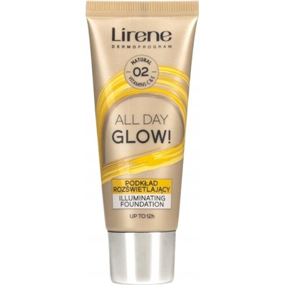 Lirene Vitamin C rozjasňujúci fluidný make-up pre dlhotrvajúci efekt 02 Natural 30 ml