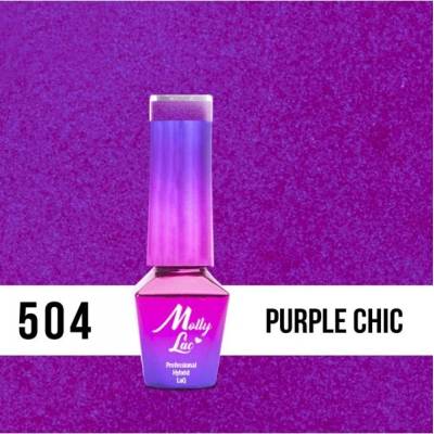 Molly Lac gel lak 504 Bling it on! Purple Chic Fialová 5 ml