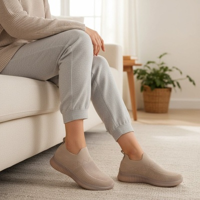 Dámske elastické slip-on tenisky ARVELL ružové