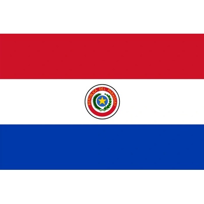 Státní vlajka Paraguay tištěná venkovní Alerion
