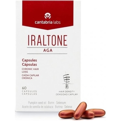 Iraltone Aga na spomalenie chronického vypadávania vlasov 60 mäkkých kapsúl