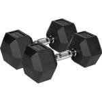 Rebel ACTIVE Чугунени дъмбели с гумено покритие 2x15 кг (RBA-2325-15)