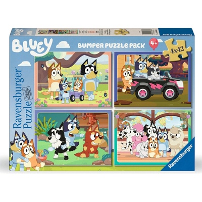 Ravensburger Bluey Poď sa hrať 4x42 dielov