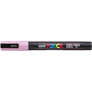 uni Декоративен маркер, 0, 9-1, 3 мм, UNI "Posca PC-3M", светлорозов 284786000 (284786000)