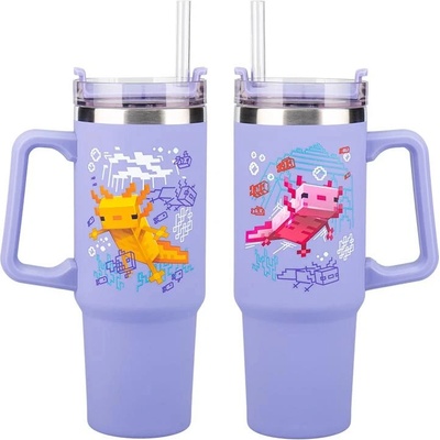 Minecraft Termohrnek 900 ml purple