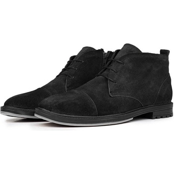 Ducavelli Мъжки боти от естествена кожа - Черни #320226 (320226_Черно)