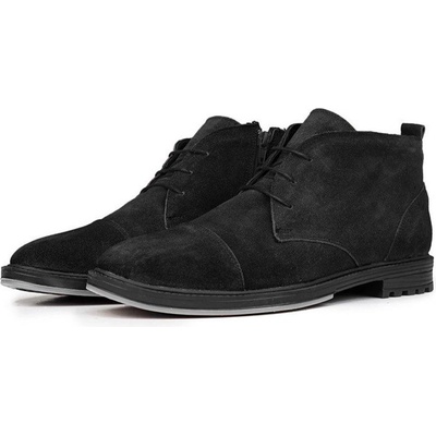 Ducavelli Мъжки боти от естествена кожа - Черни #320226 (320226_Черно)