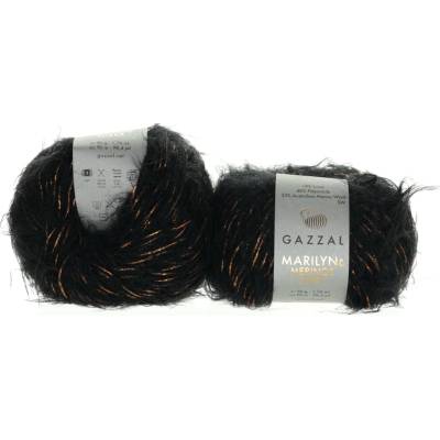 Gazzal Marilyn & Merinos Lurex 8281 L2 černá se zlatým lurexem