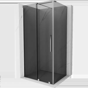 Mexen Velar плъзгаща се душ кабина 90 x 75 см, графит, хром - 871-090-075-41-01 (871-090-075-41-01)