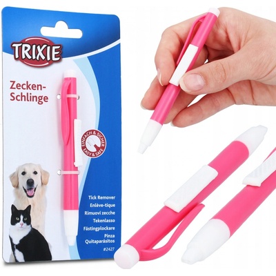 Trixie Vytahovač na klíšťata plastový s výsuvným očkem 11 cm