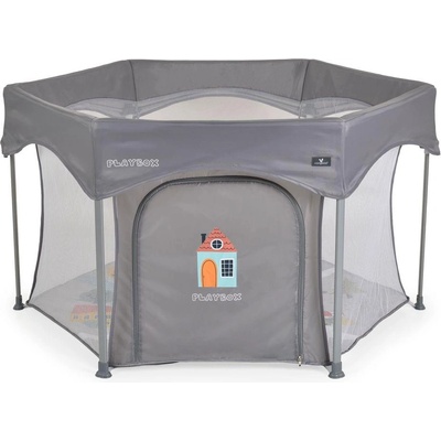 Cangaroo Детска кошара за игра Playbox сив (3801005210213)