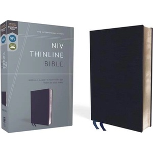 NIV, Thinline Bible, Bonded Leather, Navy, Red Letter Edition | Zondervan (ISBN: 9780310448822)