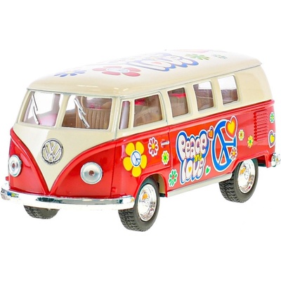 Kinsmart Auto VW mikrobus červený