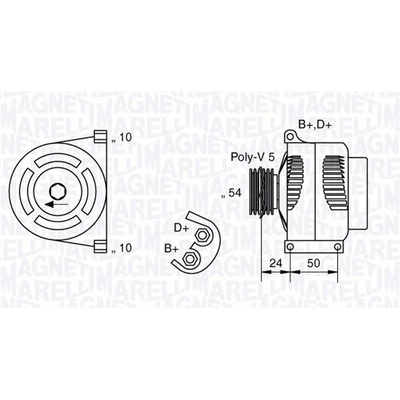 Generátor MAGNETI MARELLI 063377027010
