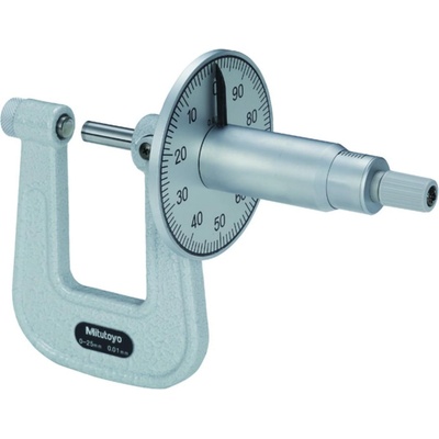 Mitutoyo Микрометър за ламарина Mitutoyo 119-202, 0-25 mm, 0.01 mm (119-202)