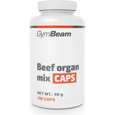 GymBeam Zmes hovädzích orgánov kapsúl 180 kapsúl
