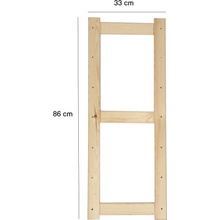 Noha LSN 86cm na drevený regál borovica