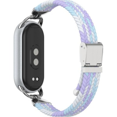 VSECHNONAMOBIL 115531 BRAIDED Nylonový řemínek pro Xiaomi Smart Band 10 / 9 / 8 fialový