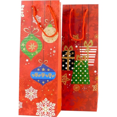 MAKRO - Taška vianočná 12x35x9cm rôzne motívy