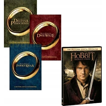 Władca Pierścieni Trylogia edycja rozszerzona Hobbit: Niezwykła Podróż DVD
