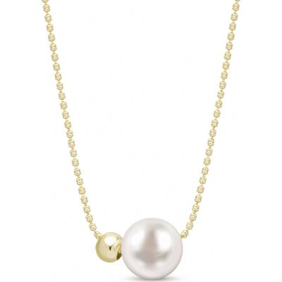 Biju Pozlacený řetízek s perlou a korálkem 3002290