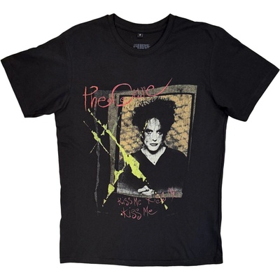 Tričko The Cure Kiss Me Vintage čierna