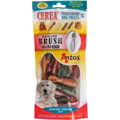 Antos Cerea Brush Micro - Дентални четки за кучета за здрави зъби и свеж дъх, 7 см, 150гр. в пакет