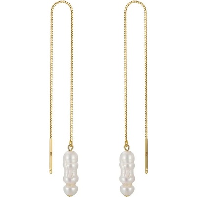 Majya Strieborné náušnice ANNI pozlátené 11671