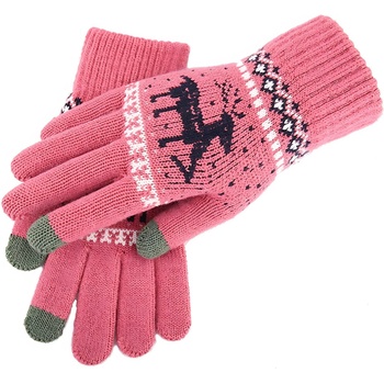 Techsuit Вълнени ръкавици Северен елен - Тъмно Розово kp36796 (36796)