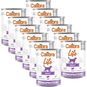 Calibra Dog Life Adult Агнешко 12x400г