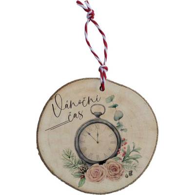 Bohemia Gifts Dřevěná vánoční ozdoba Vánoční čas