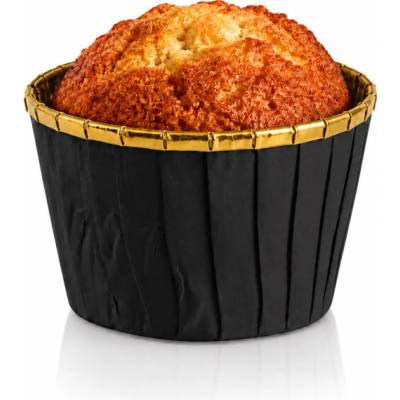 Cake Star Alobalové pevné košíčky na muffiny hnědé se zlatým vnitřkem (50 ks)