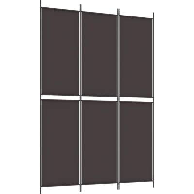 vidaXL 3 ks Paraván hnědý 150 x 220 cm Látka
