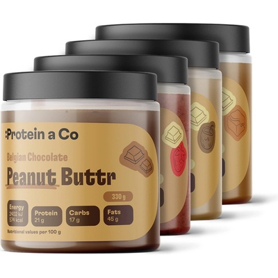 Protein&Co ochutený arašidový krém 4 x 330 g