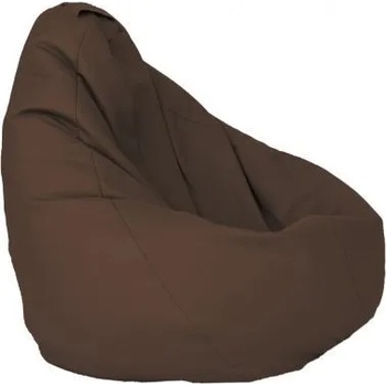 Image 1 of Pufrelax Калъф за пуф круша, 220л. , Nirvana Hobbit - Chocolate, (Не съдържа пълнеж), PU кожа