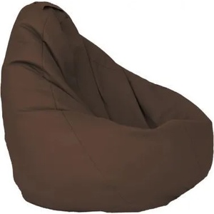 Pufrelax Калъф за пуф круша, 220л. , Nirvana Hobbit - Chocolate, (Не съдържа пълнеж), PU кожа