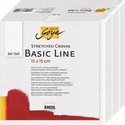 Kreul Malířské plátno Basic Line 15 x 15 cm sada 3ks 566253 – Zboží Dáma