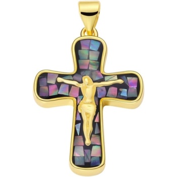 Amparo Miranda Křížek Shell Christian Cross J18 Barva černý