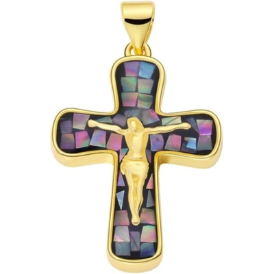 Amparo Miranda Křížek Shell Christian Cross J18 Barva černý