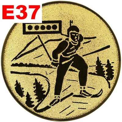 Emblém E37 BIATLON- umístění na sportovní pohár nebo medaili 50 mm