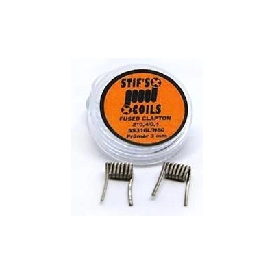 Stif Meister Fused Clapton 2*26GA/38GA SS316L/N80 predmotané špirálky 0,3ohm 2ks