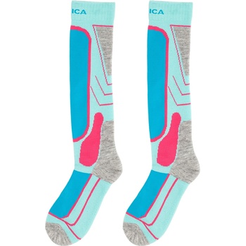 Nevica Юношески ски чорапи Nevica Meribel 2 Pack Ski Sock Juniors - Aqua